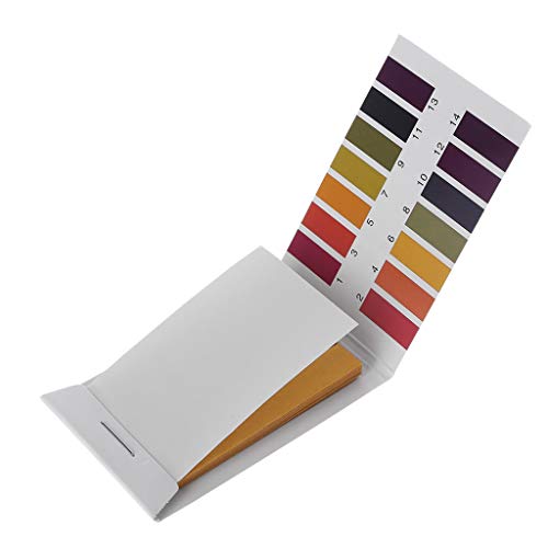 Karrychen 1-14 PH Tropical Aquarium Cold Water Fish Tank Testing Kit 80 Papel de Prueba