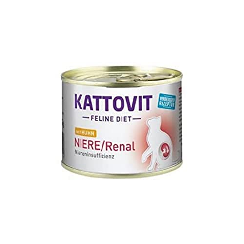 Kattovit Dose Feline Diet Niere/Renal Huhn 185g (Menge: 12 je Bestelleinheit)