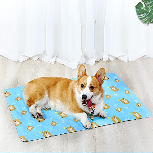Kennelmat Cama Estera para Perros, Estera De Verano para Perros, Manta para Gatos, Sofá, Cama para Perros, Transpirable, Lavable De Verano, Perros Pequeños, Medianos Y Grandes, S30X40Cm, Rosa