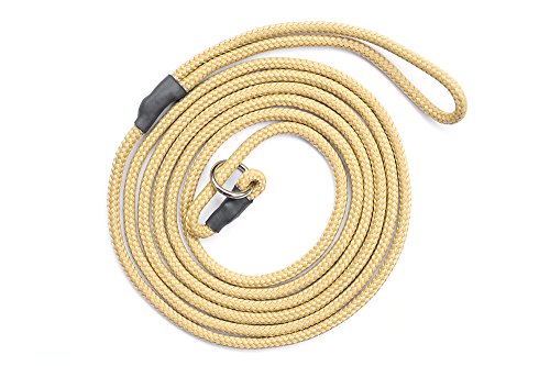 KENSONS for dogs Show Cuerda (Expositor – Cuerda de Color Beige/marrón Claro, 4 mm x 165 cm – vorführ Cuerda