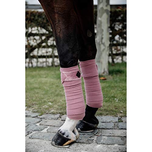 Kentucky Horsewear - Vendaje de forro polar, color rosa