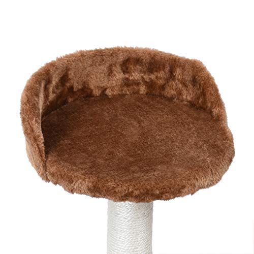 KExing Árboles para Gatos Sisal Plush Medio Alto 95 cm Marrón & Beige