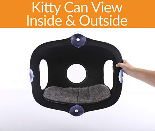 K&H Mascotas | Burbuja para Ventana EX | Cama de Ventana para Gatos | Verde