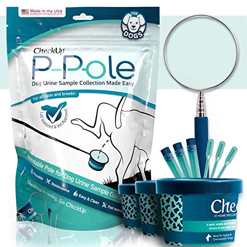 KIT4CAT P-Pole - Barra telescópica, vasos, pipetas y vial para la colección de orina de perro.