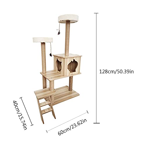 kjhgkj Taller De Gato De La Pared De La Hamaca De Gato, Estante De Gato De Tela De Peluche, Escalada, Durmiendo Y Jugando, Reclinable, Muebles De Gato De Postura
