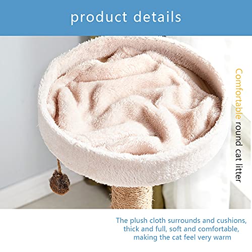 kjhgkj Taller De Gato De La Pared De La Hamaca De Gato, Estante De Gato De Tela De Peluche, Escalada, Durmiendo Y Jugando, Reclinable, Muebles De Gato De Postura