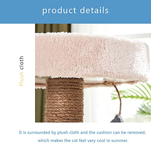 kjhgkj Taller De Gato De La Pared De La Hamaca De Gato, Estante De Gato De Tela De Peluche, Escalada, Durmiendo Y Jugando, Reclinable, Muebles De Gato De Postura