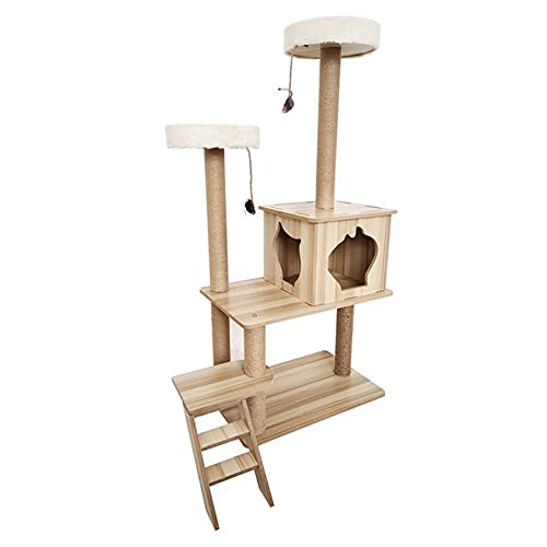 kjhgkj Taller De Gato De La Pared De La Hamaca De Gato, Estante De Gato De Tela De Peluche, Escalada, Durmiendo Y Jugando, Reclinable, Muebles De Gato De Postura