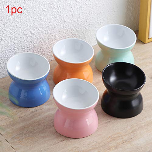 KKUUNXU Comedero para Perros Grande para Perros Gatos,Cuenco Elevado para Mascotas Ceramica Beber Plato Redondo Estable Plato Criado Gato
