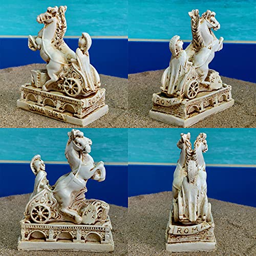 Kocris Casa Decoración de tanque de reptil de la antigua Roma (juego de 3) Escultura de estatua de guerrero coliseo Reptil tortuga lagarto, tanques de araña, adorno para mascotas