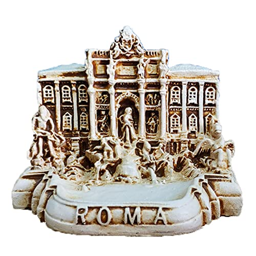 Kocris Casa Decoración de tanque de reptiles Roma Trevi Fuente Acuario Decoración Antigua Reptil Romano Tortuga Lagarto, Tanques de araña, Terrario, Decoración de edificio, ornamento para mascotas