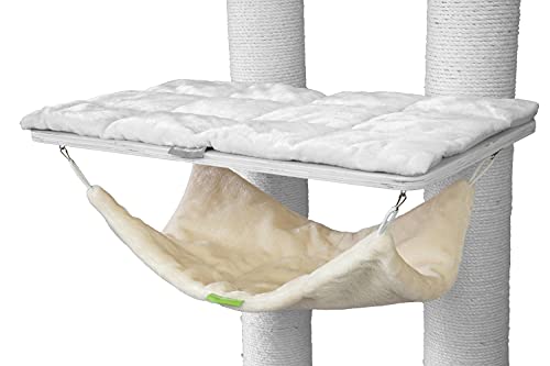 Kratzbaumland Paracaídas adecuado para árbol rascador Natural Paradise y Woody (crema)