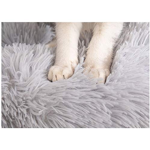 KUANDARYJ Moda Cómodo y Relajante Donut Kennel en Peluche para Perros y Gatos, Redondo, Cálido, Suave Kennel para Cachorros Comodo, 40 * 20CM