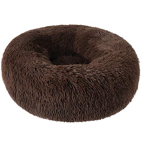 KUANDARYJ Moda Cómodo y Relajante Donut Kennel en Peluche para Perros y Gatos, Redondo, Cálido, Suave Kennel para Cachorros Comodo, 40 * 20CM