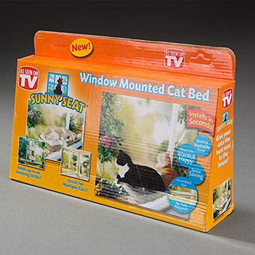 KUANDARYJ Moda Hamaca para Gato Hamaca Ventana de Gato Camas Tomar el Sol para Gato Camas para Ventanas con Ventosa hasta 15 kg Comodo