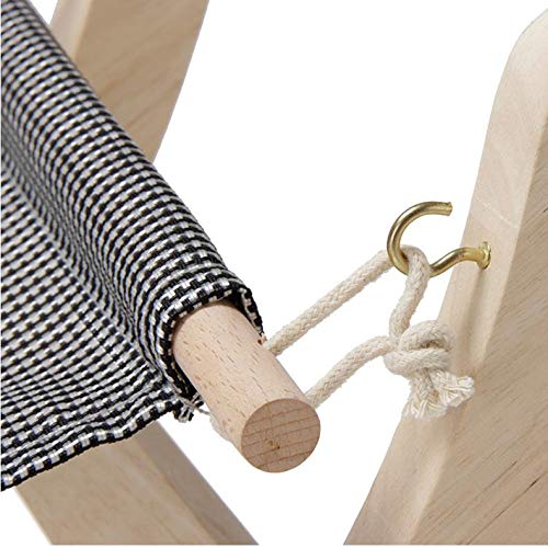 KUANDARYJ Moda Nido de Gato, pequeña Hamaca, Cachorro, Gatito, Cama Colgante, Columpio con Marco de Madera Duradero para Mascotas pequeñas, Cama Colgante Comodo, 50 * 25.5 * 25.3cm