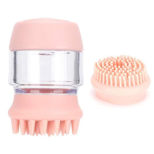 KUIDAMOS Cepillo de champú y masajeador, cepillos de baño para Perros, para Lavar Mascotas, Perros, Gatos, Caballos para Mascotas, Masaje de Lavado de Pelo(Rubber Powder)