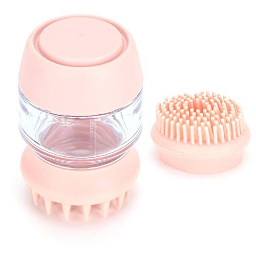 KUIDAMOS Cepillo de champú y masajeador, cepillos de baño para Perros, para Lavar Mascotas, Perros, Gatos, Caballos para Mascotas, Masaje de Lavado de Pelo(Rubber Powder)