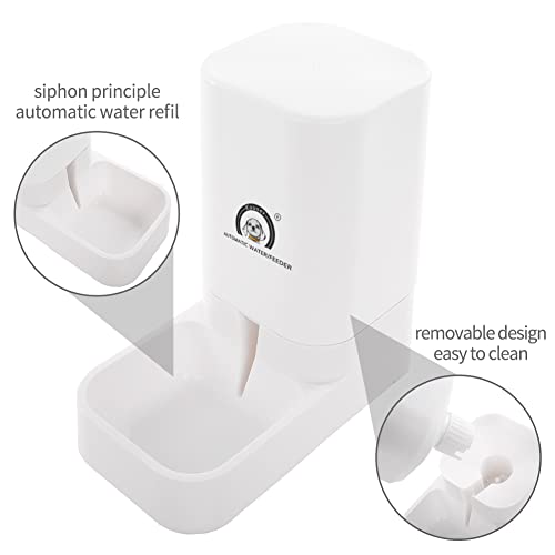 Kuoser Alimentador automático para mascotas para gatos/perros, dispensador automático de agua y alimentos de 3,8 l para gatitos pequeños y medianos, botella de agua para cachorros