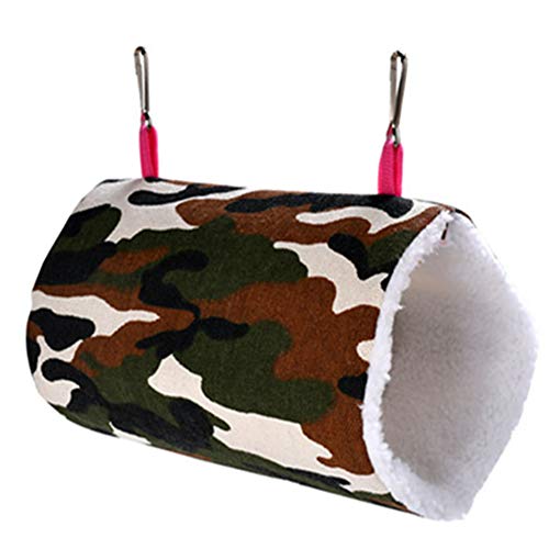 KUOZEN Cama Conejo Jaulas para Agapornis Rata Cama Redonda para Mascotas Hamaca Cálido Nido de Pájaro Guinea Cerdo Hamaca Conejo de la Cama Casa de pájaro Camouflage,s