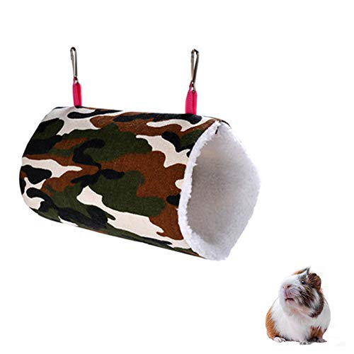 KUOZEN Cama Conejo Jaulas para Agapornis Rata Cama Redonda para Mascotas Hamaca Cálido Nido de Pájaro Guinea Cerdo Hamaca Conejo de la Cama Casa de pájaro Camouflage,s
