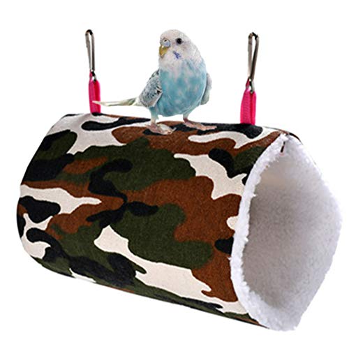 KUOZEN Cama Conejo Jaulas para Agapornis Rata Cama Redonda para Mascotas Hamaca Cálido Nido de Pájaro Guinea Cerdo Hamaca Conejo de la Cama Casa de pájaro Camouflage,s