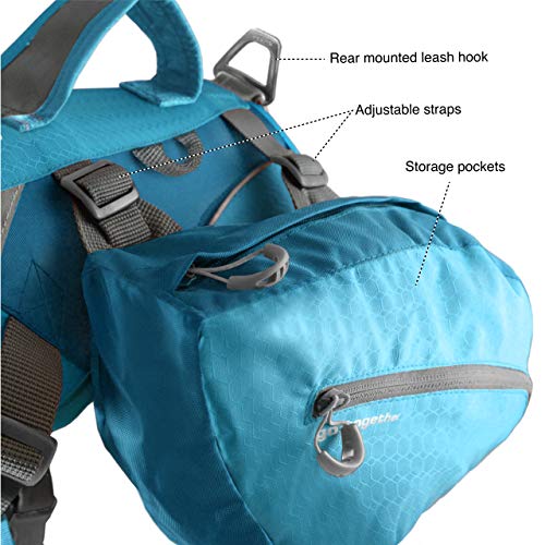 Kurgo Baxter (TM) - Mochila de Senderismo para Perro, Mochila alforja