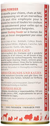 LADYBEL Brushing Powder - Champú para perros (250 g, 2 unidades)