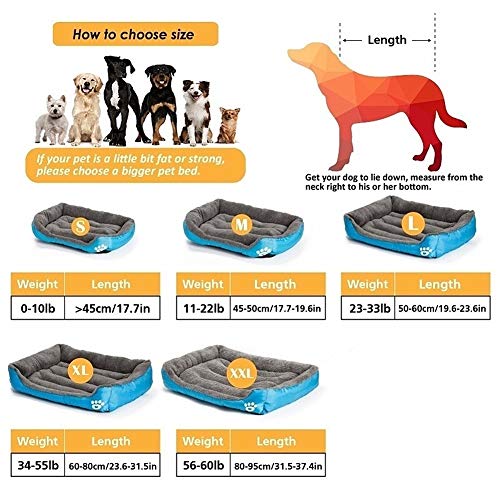 LahAd Cama para Gatos Camas para Perros Grandes Camas de Gato para Gatos medianos Camas para Gatos Perro Cama Cueva Cojín del Perro Cueva de Gato Royal Blue,10
