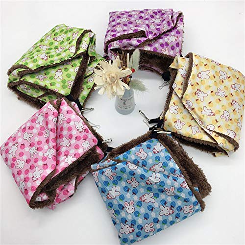 LahAd Hamaca Gato Cama Conejo Hámster Hamaca Pequeña Mascota Cama Jaula para Hamster, Accesorios Gatito Cama Hamacas de Rata para Jaula Conejo de la Cama Purple