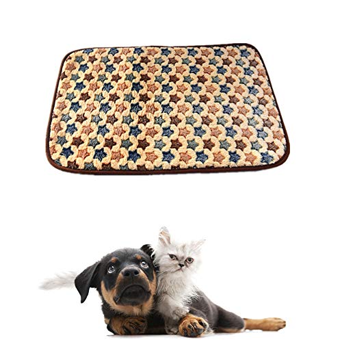 LahAd Manta Perro Colchon Perro Cama de Perro pequeño Perro de la Comodidad de la Cama Gato Suave Veterinario Cama Cama del Animal doméstico Gatito Cama Yellow,X-Large