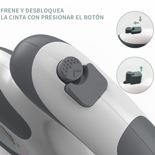 LAIKA Correa Extensible para Perros, Correa Retráctil 5M para Perros Medianos y Grandes hasta 50KG, con Costuras Reflectantes Luminosas, Dispensador de Bolsas de Excrementos y Cuerda Anti-Mordida