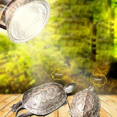 Lámpara de calor de tortuga, E27, 4bombillas50wUVA/UVB , foco de calor para reptiles, luz de reptil, luz de calentamiento para reptiles, anfibios, lagartos, tortugas, serpientes de
