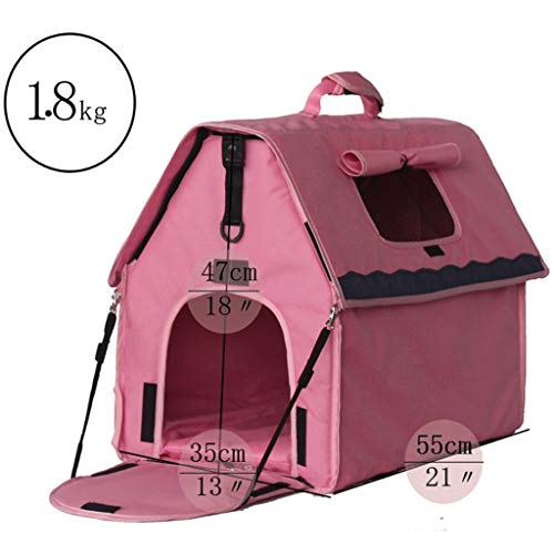 LAMZH Tres Ruedas Para Gato Perro Pet Carrito De Cuatro Ruedas Trolley Para Perros Carritos De Gatos Plegables Para Perros Grandes Medianos Salientes La Cesta Mascotas Cargamento Máximo De 20 Kg Coche