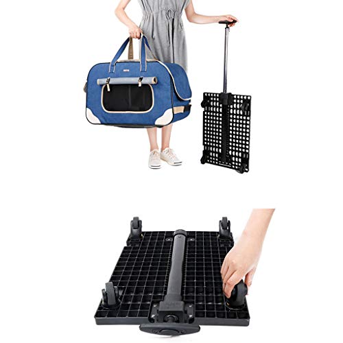 LAMZH Tres Ruedas para Gato Perro Pet Dog Trolley Bag Pet, Rolling Carrier Trolley Pet Travel Outdoor Carrier Carrito con Rueda para Mascotas Gatos Perro Cochecito Viaje Mascotas (Color : C)