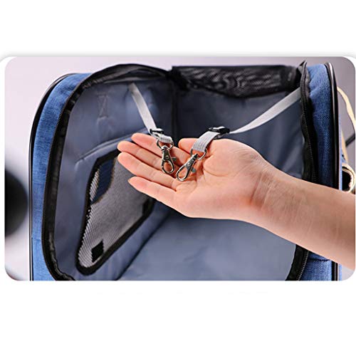 LAMZH Tres Ruedas para Gato Perro Pet Dog Trolley Bag Pet, Rolling Carrier Trolley Pet Travel Outdoor Carrier Carrito con Rueda para Mascotas Gatos Perro Cochecito Viaje Mascotas (Color : C)
