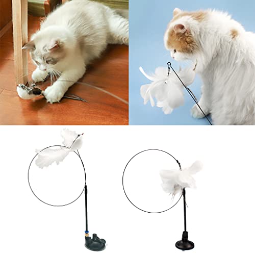 LAOLEE Simulación de Aves Juguete Interactivo para Gatos Rompecabezas Juegos de Entrenamiento Elasticidad Juego Divertido Que tu Gato Sea más Saludable Entrenamiento Correcto Juguetes Divertidos para