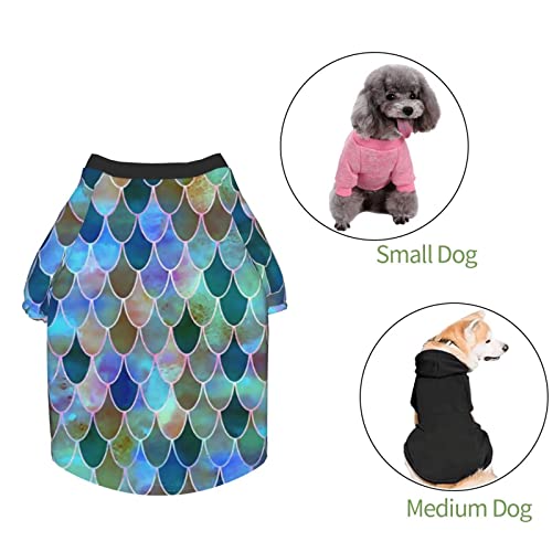 Las Mascotas Usan Sudaderas con Capucha, Chaleco de Lana elástica de Mariposa Morada, Sudadera con Capucha para Perros, Chaqueta de Lana cálida de Invierno para Perros, suéter para Perros Grandes
