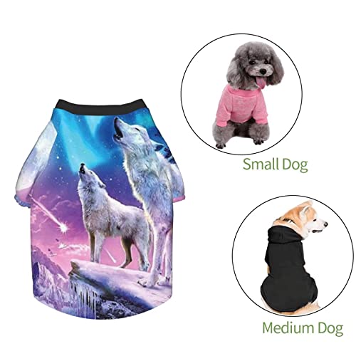 Las Mascotas Usan Sudaderas con Capucha Música Agua Fuego Chaleco de Lana elástica Sudadera con Capucha para Perros Chaqueta de Lana cálida de Invierno para Perros para Perros Grandes