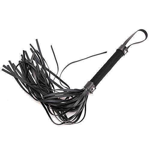 Látigo Negro de 4 Piezas para Cultivos de Cuero de Caballo para látigos de Cultivo de Caballos