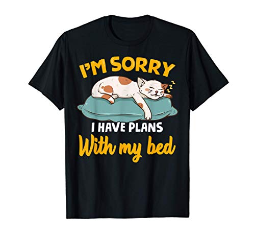 Lazy Sleepy Cat Bed ZZZ Feline Napping Camiseta