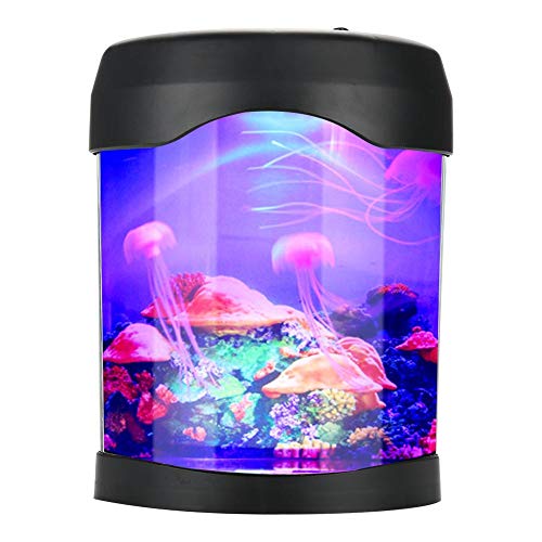 LED Medusa Artificial de Acuario Luz USB Pecera Lámpara nocturna Portátil Mundo Marino Natación Simulación Lámpara de humor con cambio de color para decoración del hogar