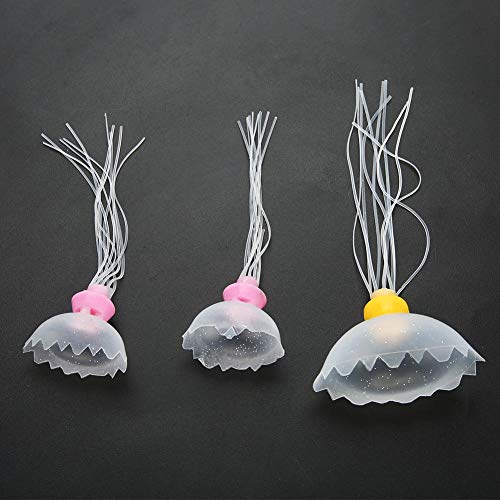 LED Medusa Artificial de Acuario Luz USB Pecera Lámpara nocturna Portátil Mundo Marino Natación Simulación Lámpara de humor con cambio de color para decoración del hogar