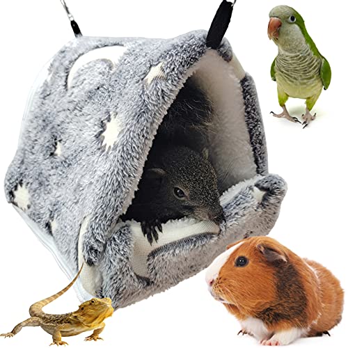 LeerKing Hamaca Luminosa Linda Cama Dormir Agujero Nido Felpa Casa Hamaca para Conejillo de Indias Ratas Hámster Hurón Chinchilla Conejillos De Indias
