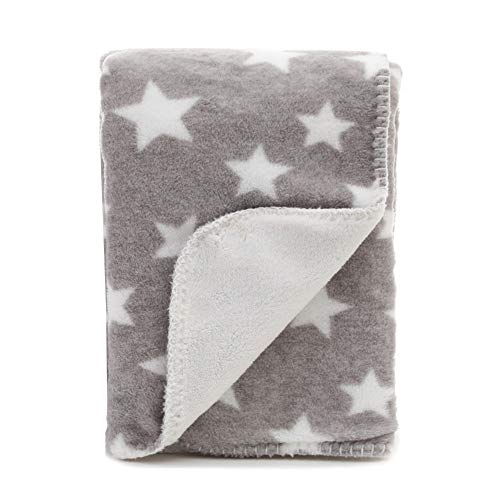 LeerKing Manta Perro Gatos Conejos Manta Pequeña Mascota Grueso Mantas Termicas Cachorro Gatito 150 x 100cm Gris