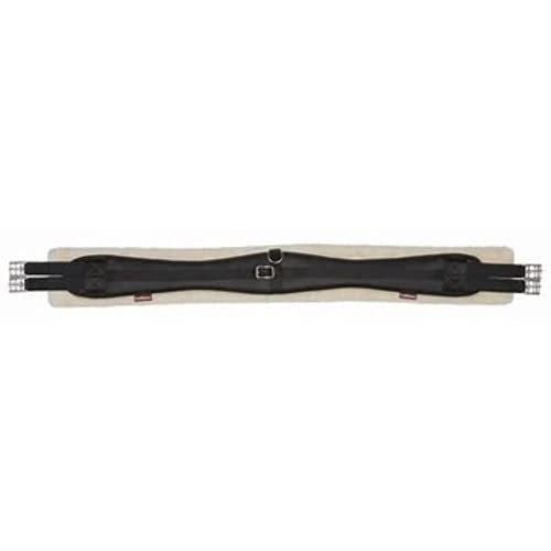 LeMieux Merino+ Integrated GP Girth Cinchas, Unisex Adulto, Negro y Natural, 135 cm