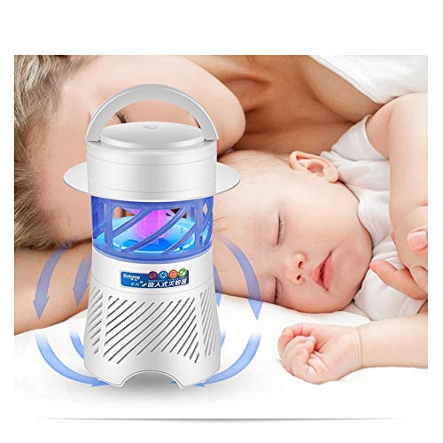 LGOO1 Tranquila dormitorio repelente de mosquitos de la lámpara de mosquitos electrónico trampa de luz 3W no tóxico asesino del mosquito insectos voladores asesino al interior de Trampa al aire inhala