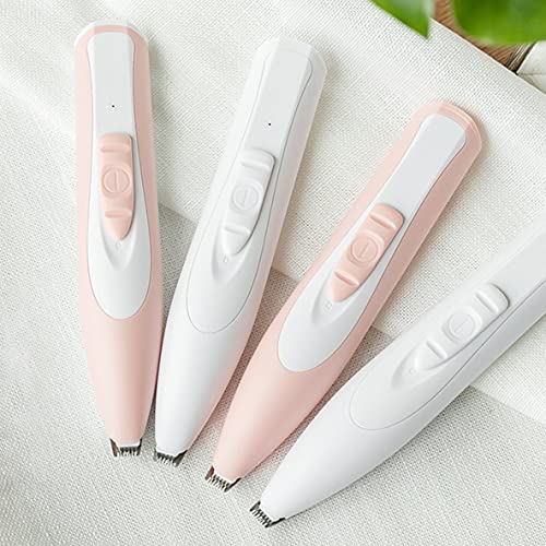 Libartly Máquina De Peluquería para Perros Y Mascotas, Recortadora De Carga USB Eléctrica para Mascotas, Gatos, Perros, Cara, Orejas, Orejas, Afeitadora De Pelo De Bajo Ruido, Rosa 160 * 30 * 26Mm