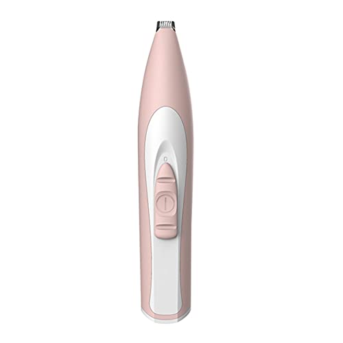Libartly Máquina De Peluquería para Perros Y Mascotas, Recortadora De Carga USB Eléctrica para Mascotas, Gatos, Perros, Cara, Orejas, Orejas, Afeitadora De Pelo De Bajo Ruido, Rosa 160 * 30 * 26Mm