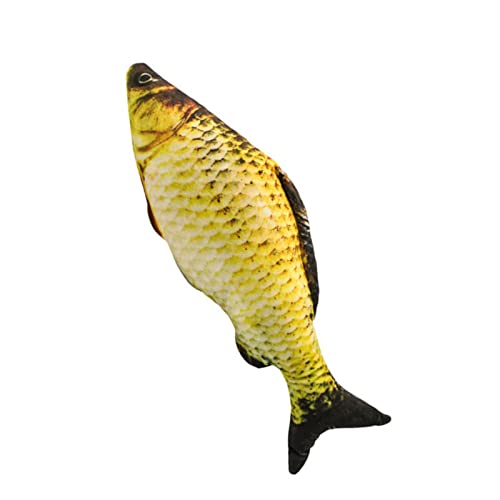 libelyef Juguete eléctrico para Gatos con Peces en Movimiento - Simulación de Peces eléctricos para muñecas - Juguete para Gatos - Juguete para Gatos con pez Flojo con Hierba gatera para Jugar